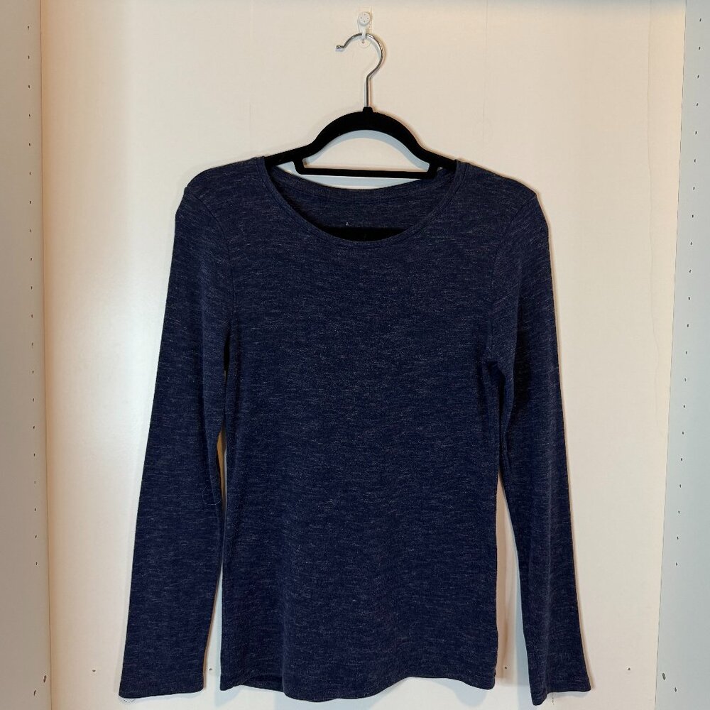 A New Day Navy Blue Long Sleeve Top | Size Small